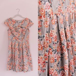 LC Lauren Conrad Floral Fit & Flare Dress